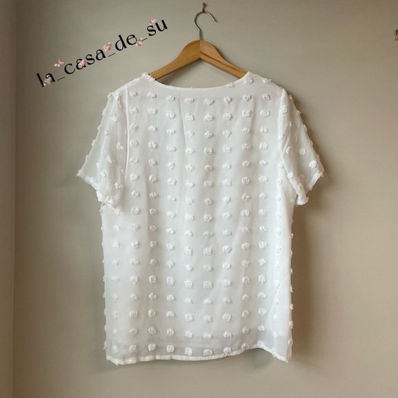 NWOT Women Swiss Dots Chiffon Shirts (New without tag) - Picture 2 of 8